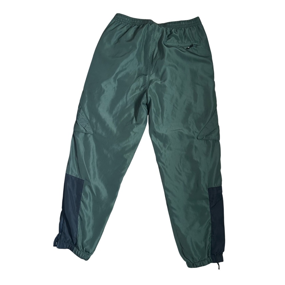 FTP Fuckthepopulation Mens Colorblock Nylon Track Pants Green Black Size Large - Picture 2 of 6